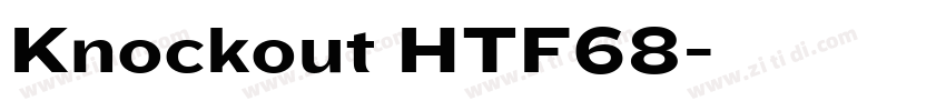 Knockout HTF68字体转换